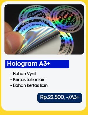 Stiker Holo, Gold & SIlver (glossy mate)